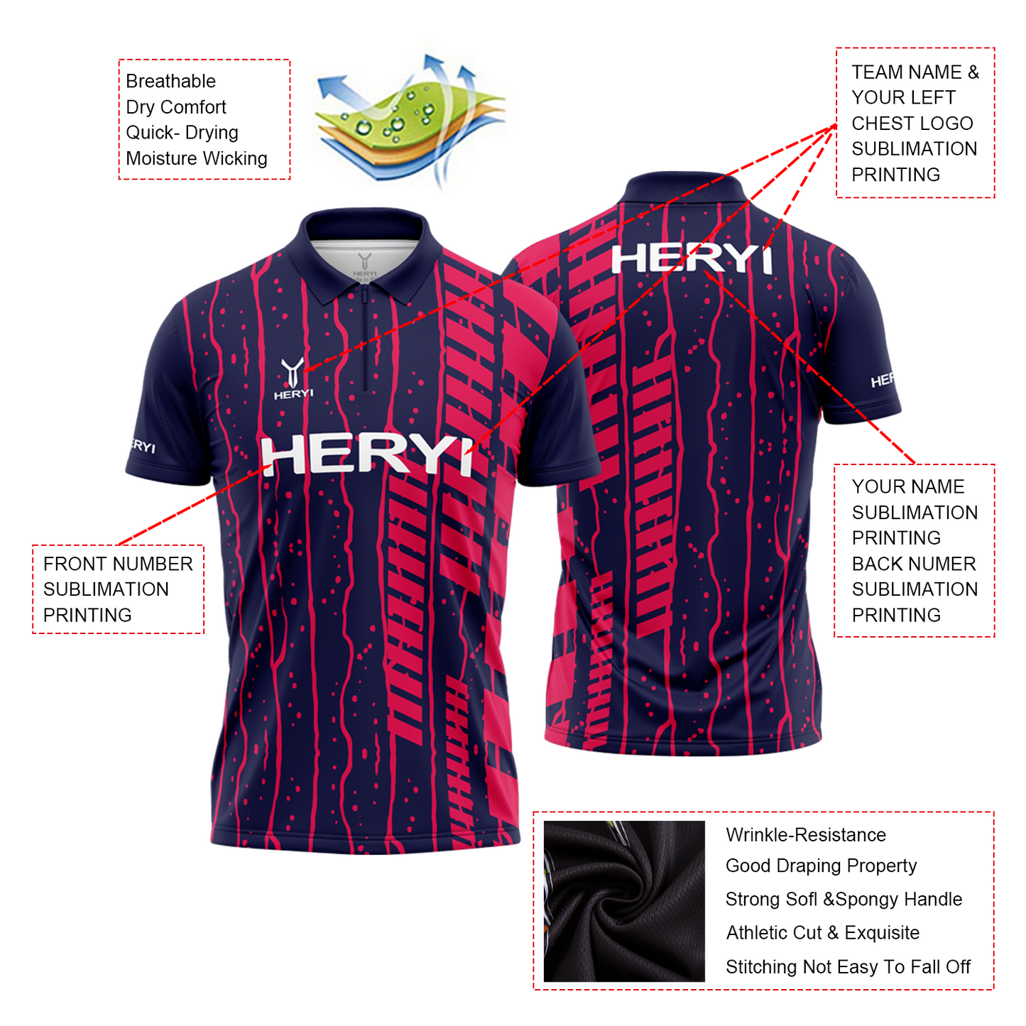 Custom Breathable Dart shirt
