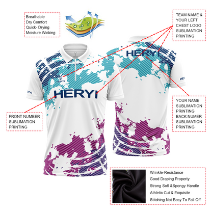 Customized Sublimation Quick-dry Dart Polo Shirt
