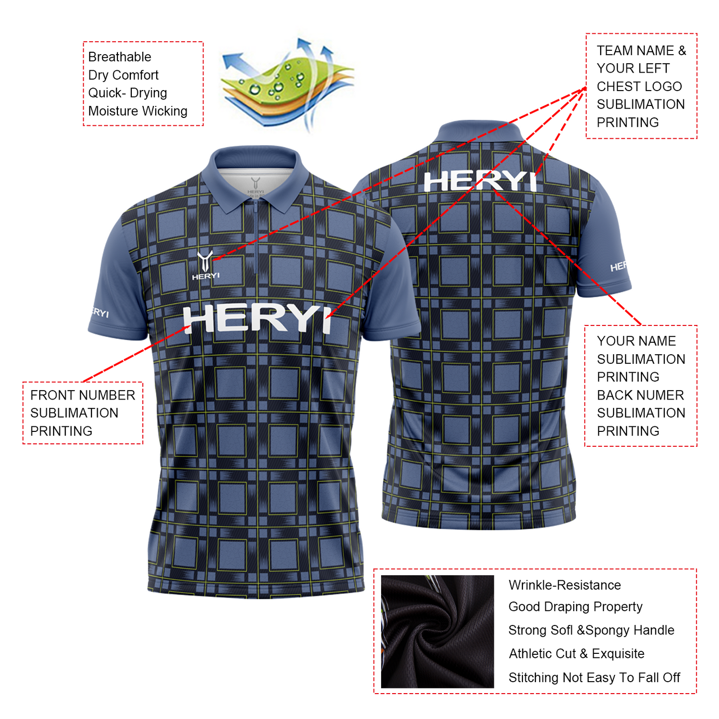 OEM Custom Sublimated Dart Shirts