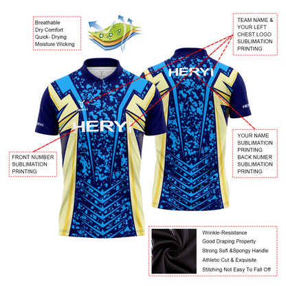 Custom Design Mens Dart Polo Shirts With Zipper