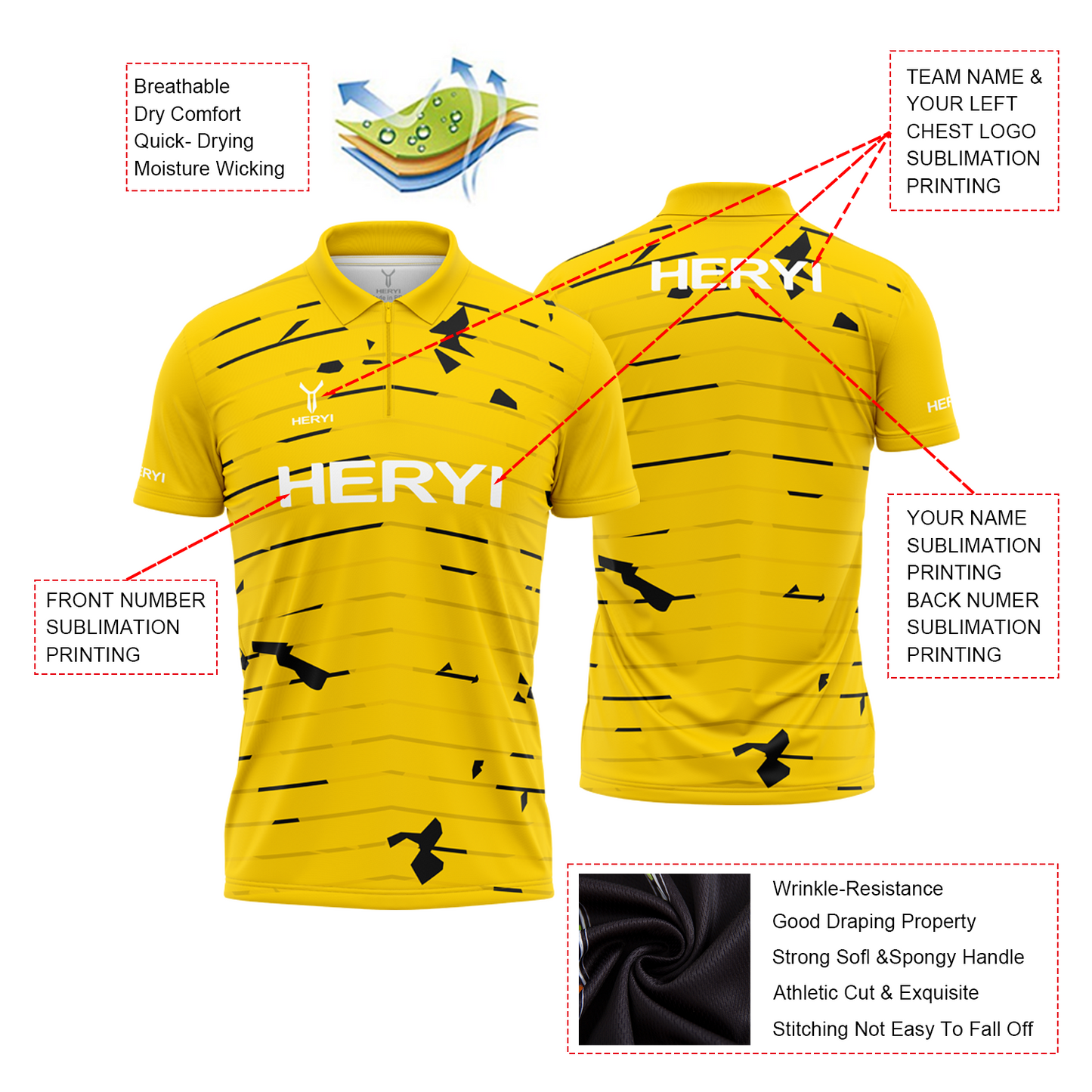 Customised Logo Printing Blank Polo Shirts