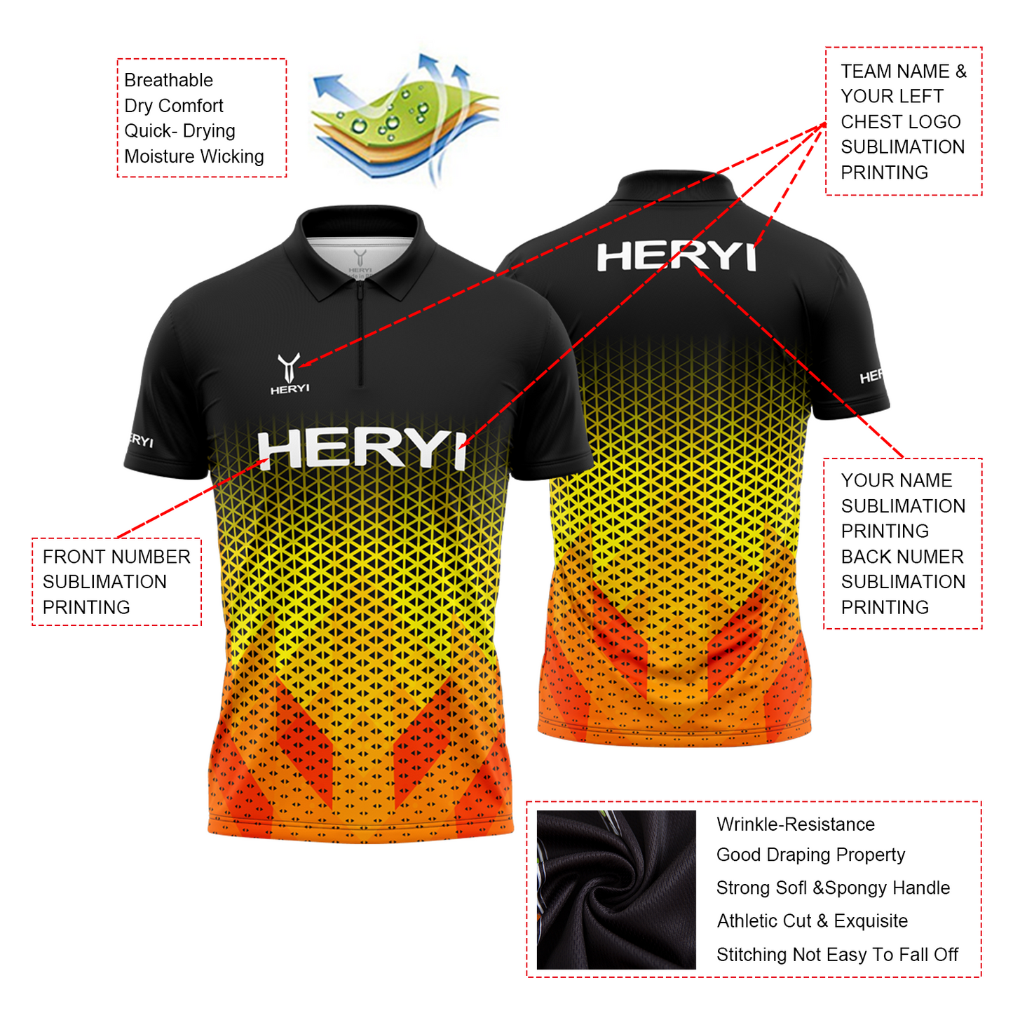 Custom Sublimated Polo Shirt P006