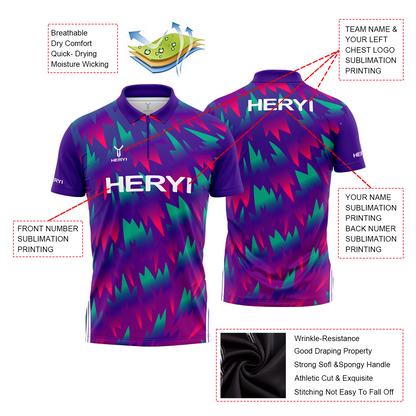 Custom Sublimated Sport Polo Shirt P104