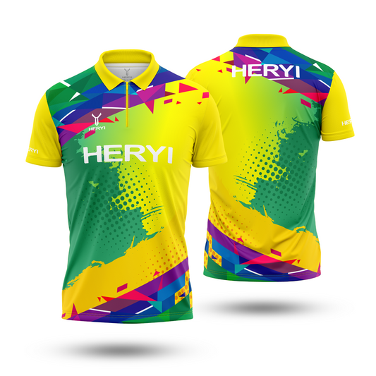 Custom logo Polyester Sublimated Quick Dry Sports Tennis Shirts Golf Polo Shirt
