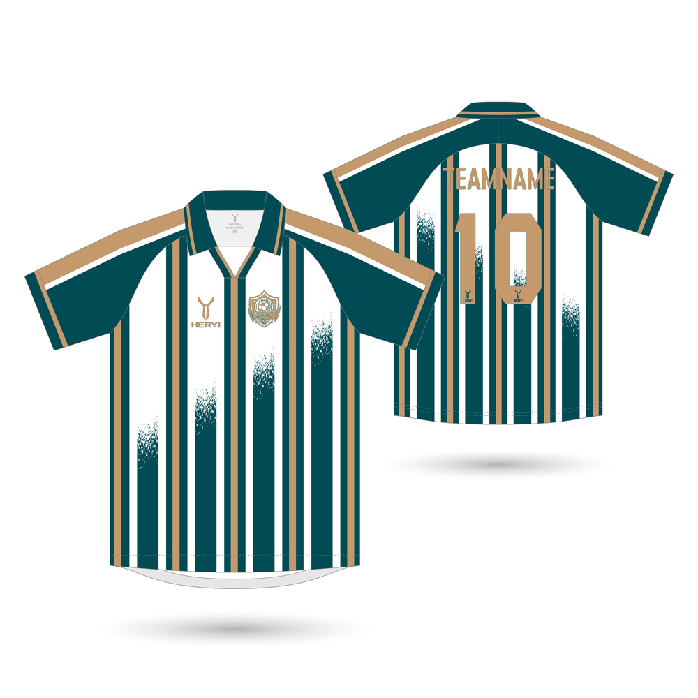 Artistic Teal & White Jersey Wholesale | Custom Streetwear Design
