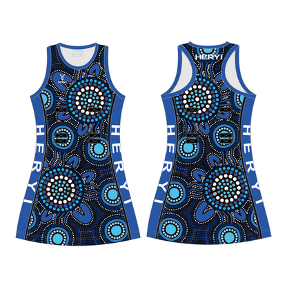 Custom Sublimation Aboriginal Australians Netball Dress