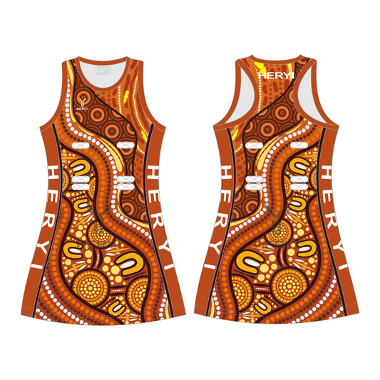 Custom aboriginal australians netball uniform