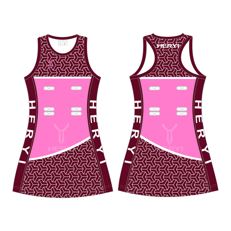 Custom light green netball dress