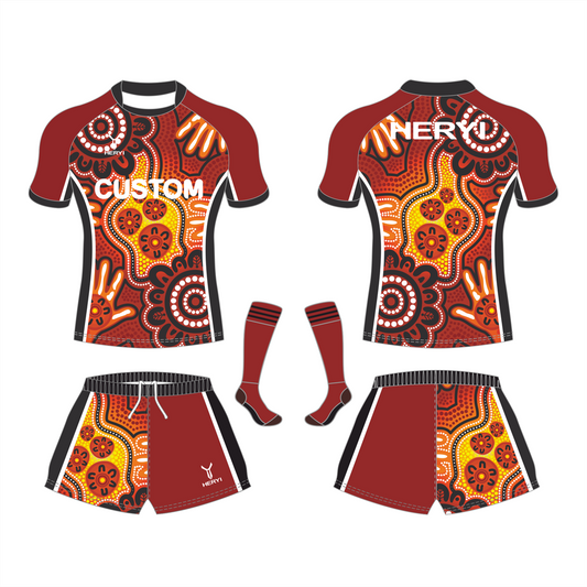 Custom Aboriginal Team Rugby Jersey