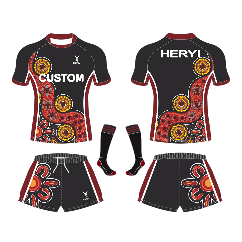 Custom Aboriginal Australians Team Rugby Jersey