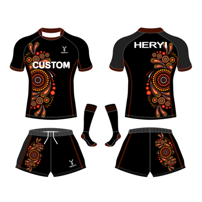 Custom Aboriginal Australians Team Rugby Jersey