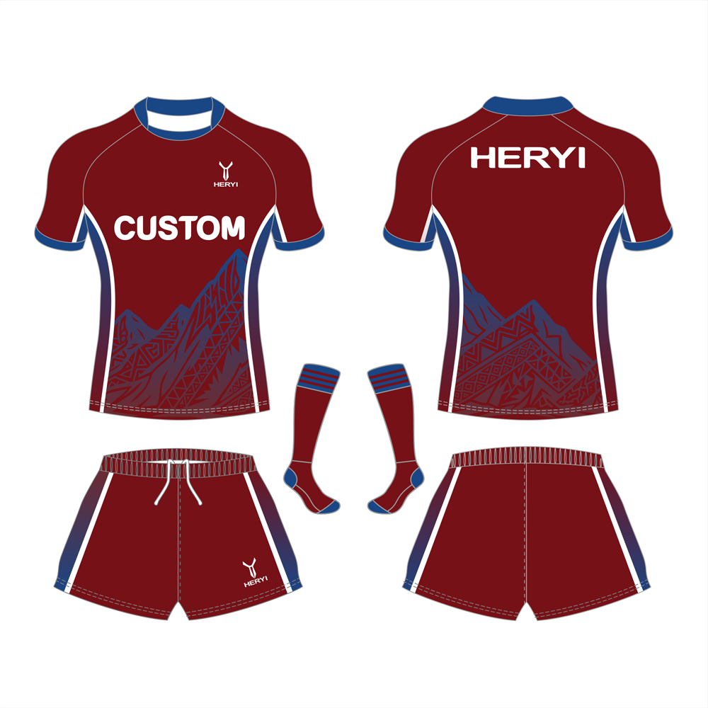 Custom Fiji New Zealand  Rugby Uniform Jerseys